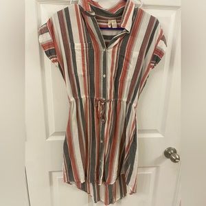 JAPNA pink striped dress
